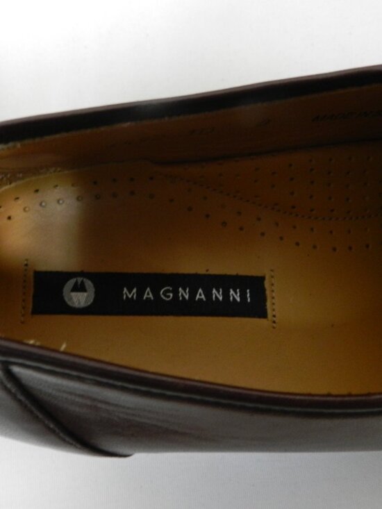 Magnanni Leather Vintage loafers slip-on brown Spain NEW Size Sz 10 M main image 10